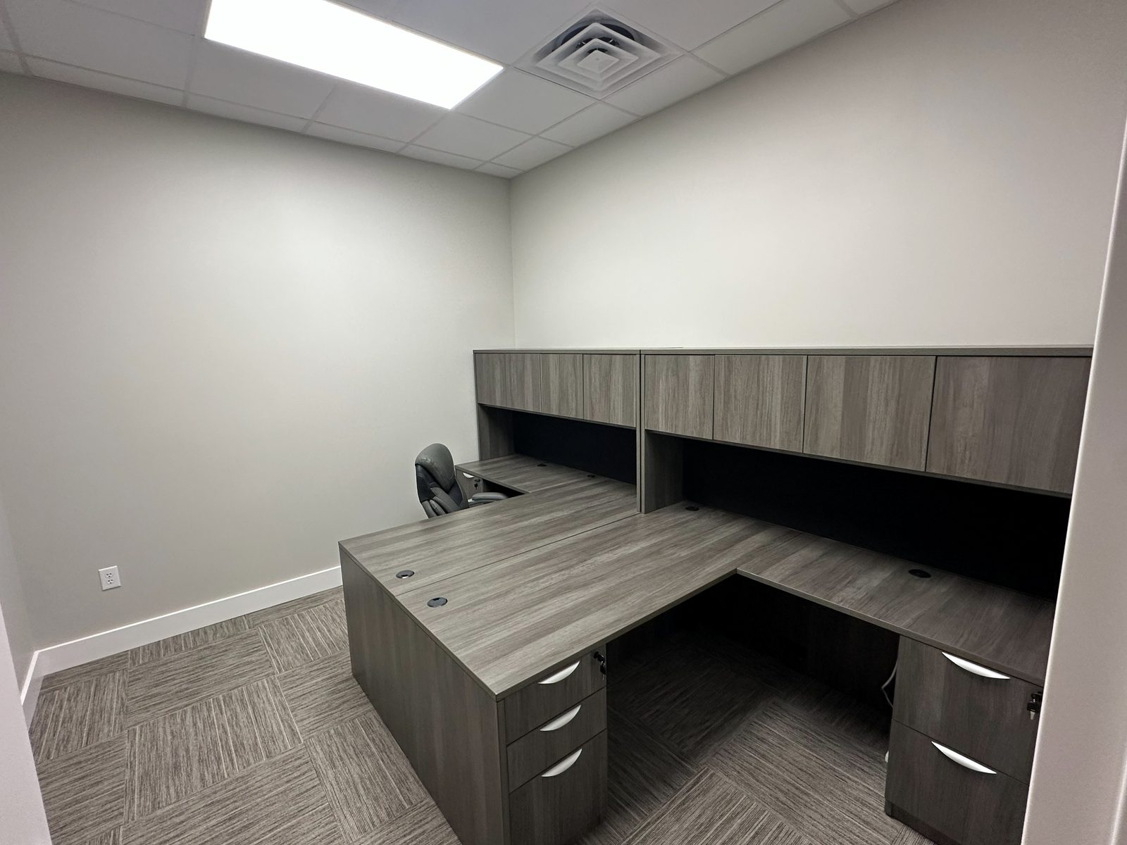 New office with built-in casework